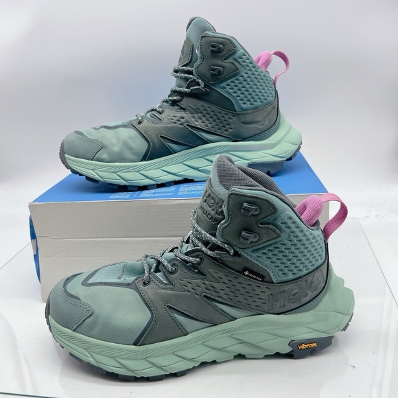 Hoka One One Anacapa 2 Mid GTX Hiking Shoe Boots Trellis Mist Green Women US 9.5 - Picture 2 of 13